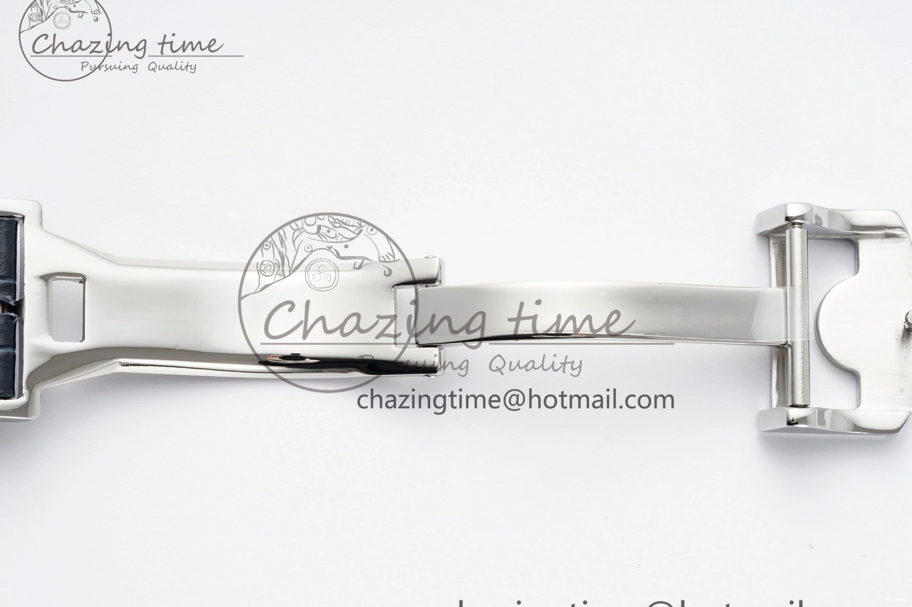 MIROTIME 0413 ZeroBulk Portuguese Real PR IW500715 SS AZF 1:1 Best Edition White Blue Dial on Blue Leather Strap A 7034